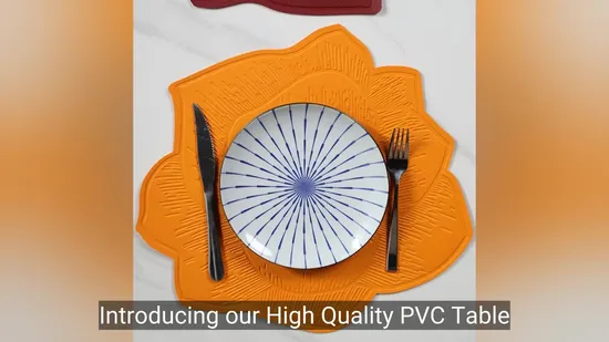 Yrf Best Price Table Cloth Wholesale Restaurant New Design High Toughness Dining Table PVC Placemat